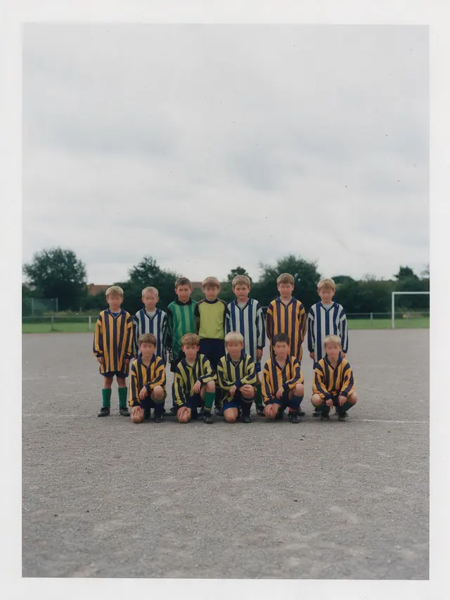 Ekipa dečaka na šljaci, stara fotografija