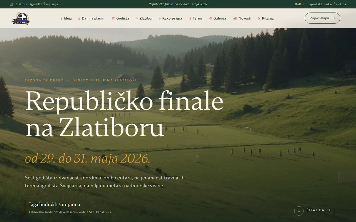 Koncept Zlatibor na računaru
