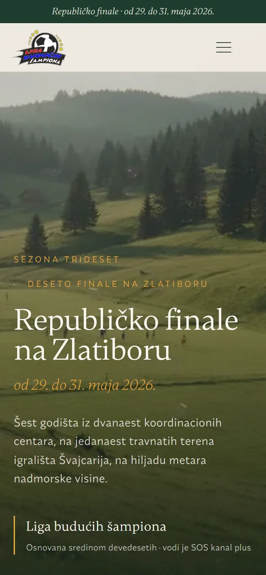 Koncept Zlatibor na telefonu